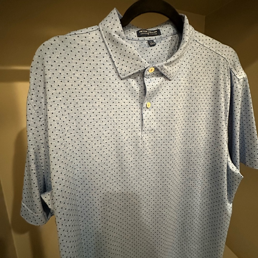 Mens Peter Millar Crown Crafted Polo Shirt (L)